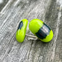 Image 1 of Spring Green Metallic Studs