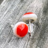 Image 1 of Red on White Studs