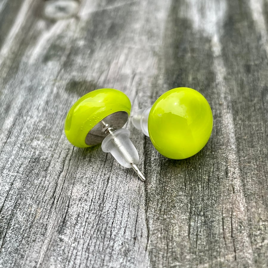 Image of Lime Green and Clear Studs