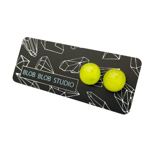 Image of Lime Green and Clear Studs