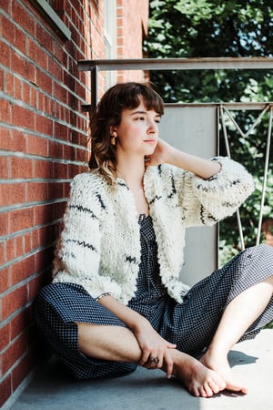 Image of Mimico Cardigan (shown in Limited Targhee & Alpaca spun wool)