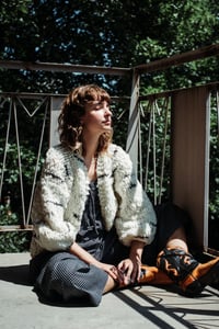 Image 1 of Mimico Cardigan (shown in Limited Targhee & Alpaca spun wool)