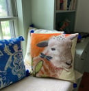 Image of "Daisy" Art Pillow 20" Merino Wool