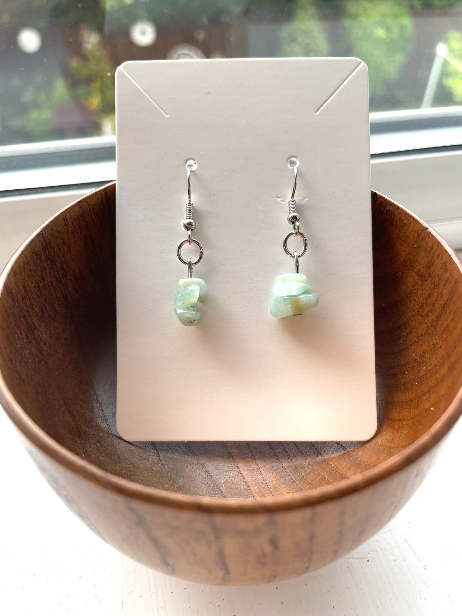 Image of Handmade Amazonite Earrings 