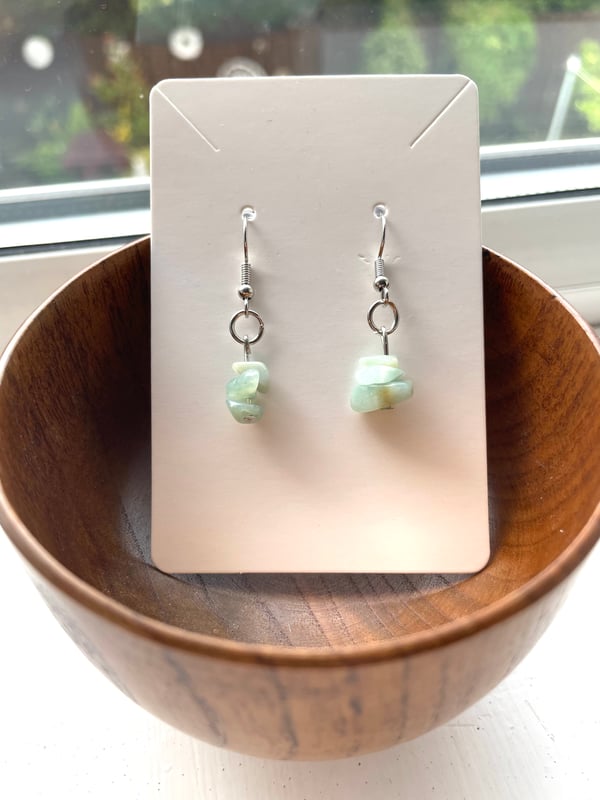 Image of Handmade Amazonite Earrings 