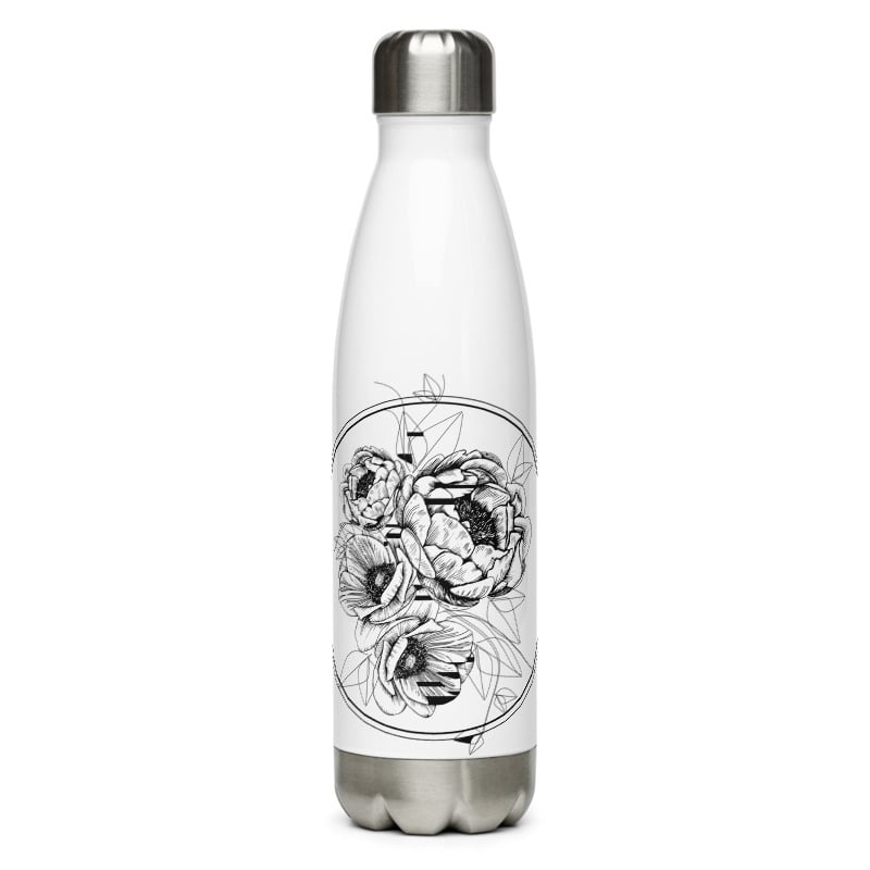 Image of Floral Arrangement Stainless Steel Water Bottle