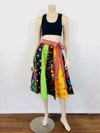 Image 3 of 70s Sant Angelo Novelty Print Patchwork Panel Skirt