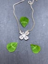 Silver Four Leaf Clover Necklace
