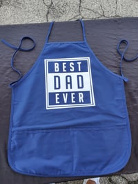 Best Dad Ever apron (royal blue )