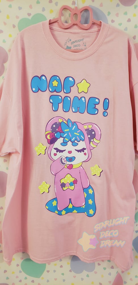 Image of Bubby's Nap Time Screenprinted Cotton Tee