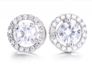 Image of Round Stud Earrings 
