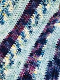 Chunky Crocheted Blanket 'Purple Rain'