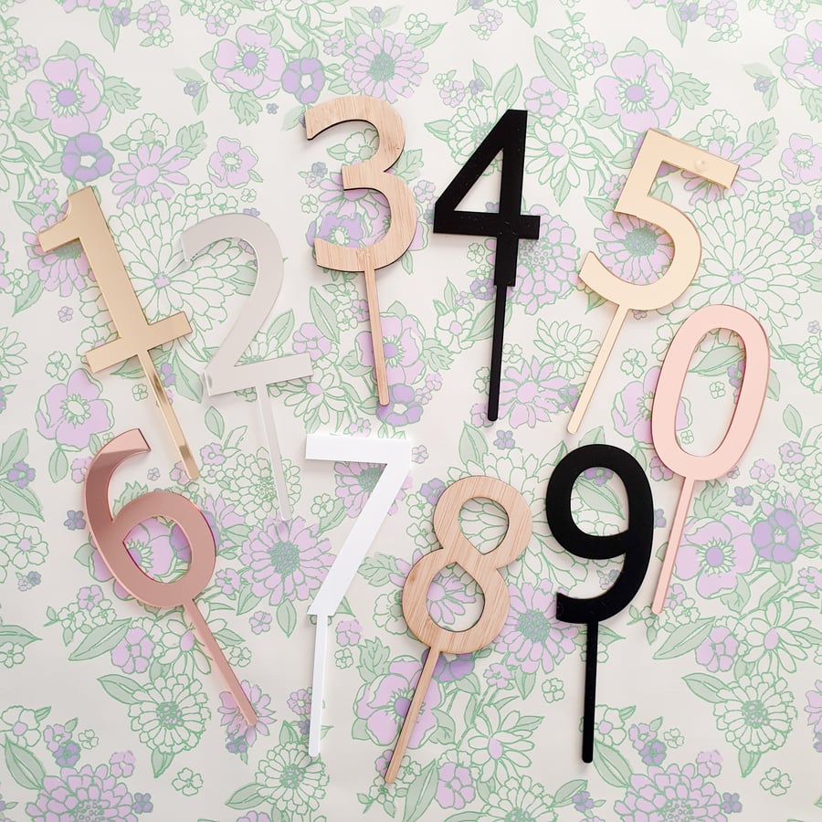 Image of Number Cake Topper