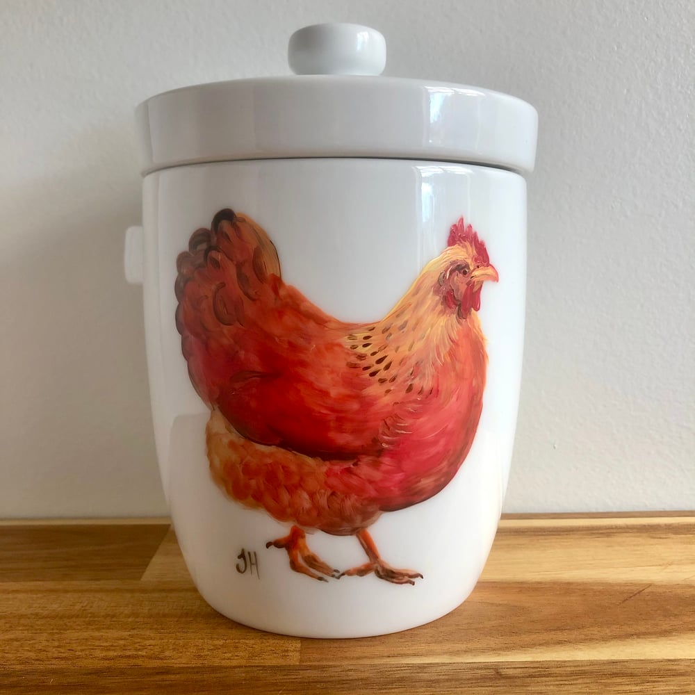 Chicken Ceramic Canister