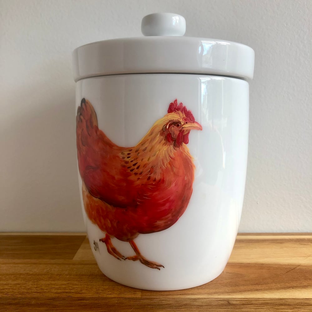 Chicken Ceramic Canister