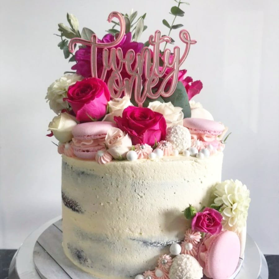 Image of Custom Double Layer Cake Topper