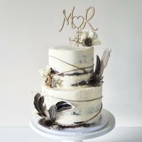Image 1 of Initials Cake Topper