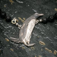 Image 4 of 'Gentoo Penguin - Port Lockroy' Silver Necklace