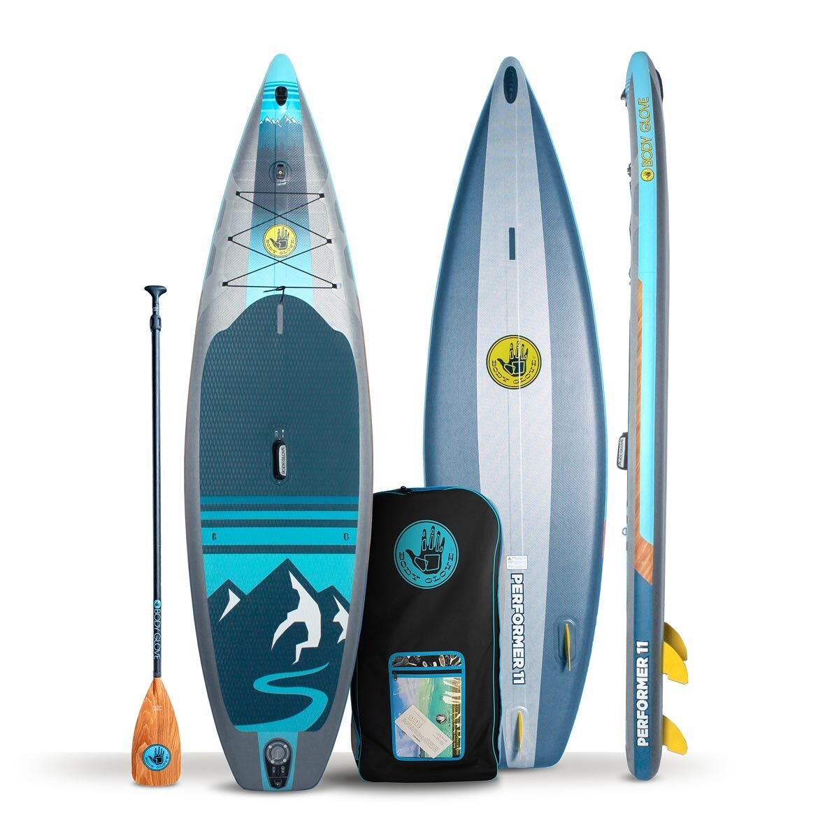 セール中　BODY GLOVE インフレータブル  パドルボート SUP PC Central | Body Glove Performer 11ft Inflatable Paddle