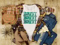 Howdy, Howdy, Howdy Turquoise 