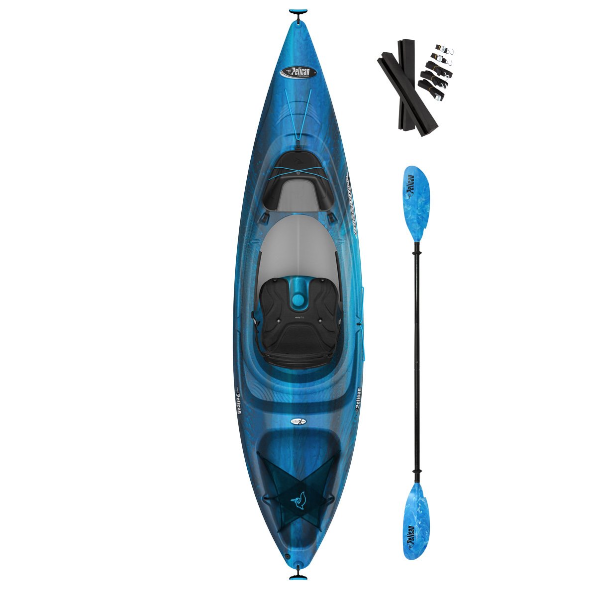 305 cm Pelican™ Mission 10ft 1 Person 100X Sit-In Kayak with Paddle 