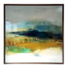 Original Canvas - Hawthorns on Prussian Blue/Yellow Ochre/Turquoise