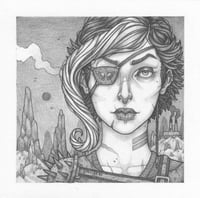 Image 1 of Liberty - Framed Original Graphite