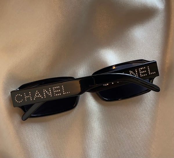 Chanel Brown Quilted Sunglasses