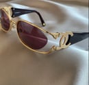 Image 2 of Chanel Gold Metal Frame Sunglasses 