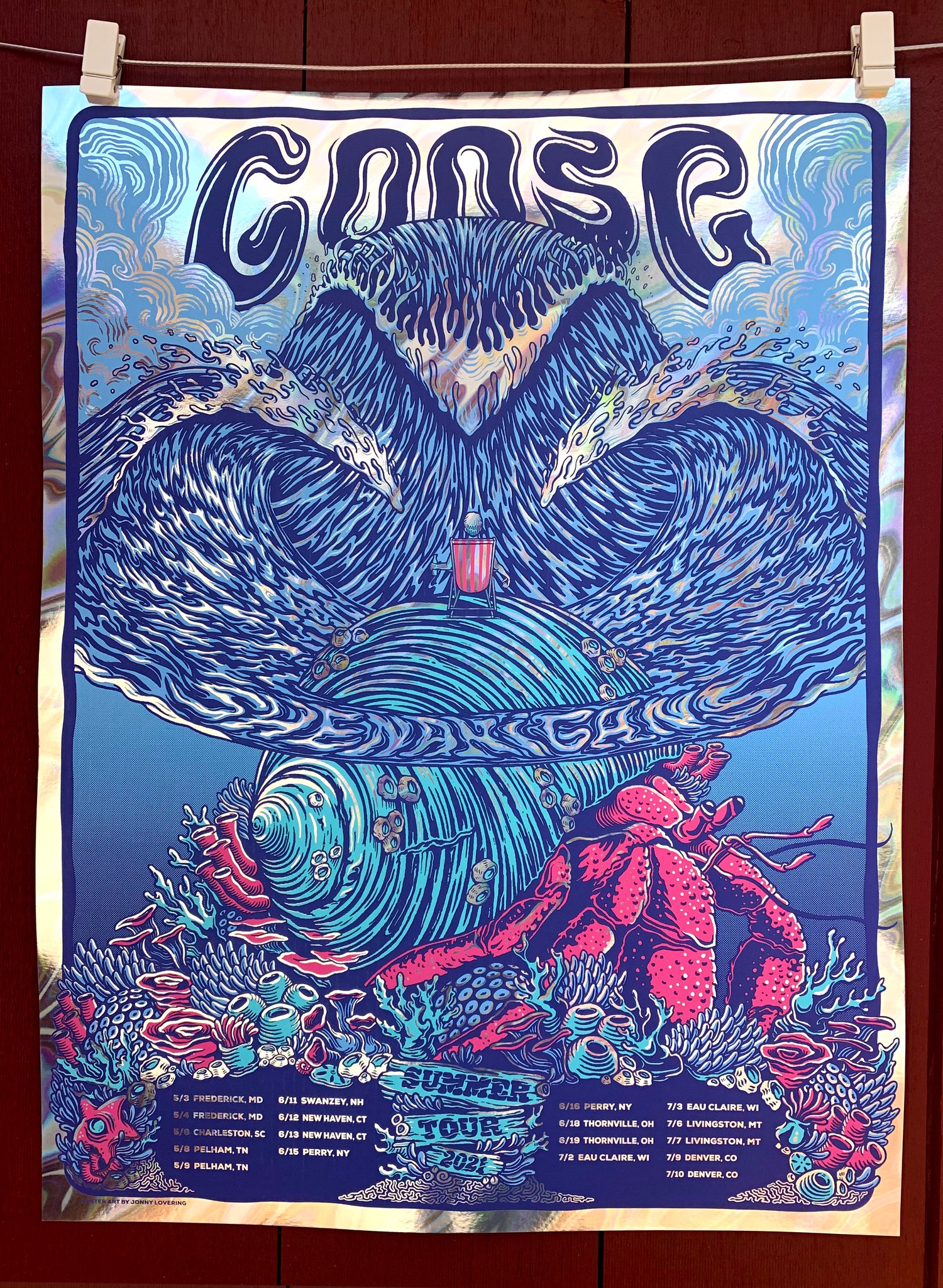 Goose 2021 Summer Tour Poster - Foil