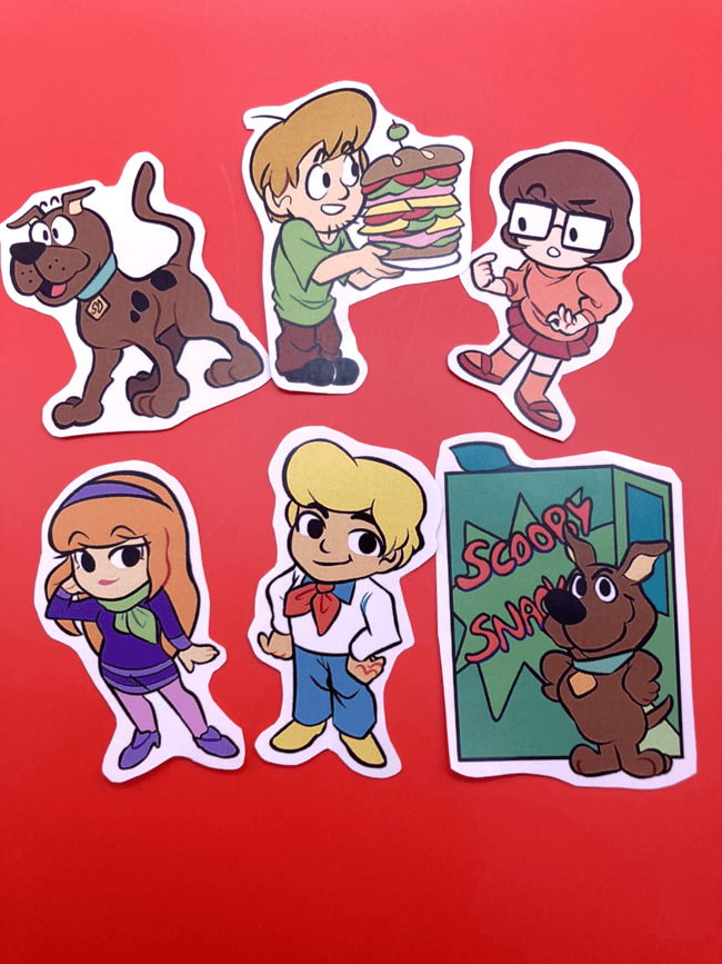 Scooby Doo Sticker Set Genten Art