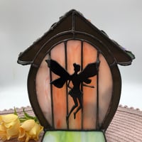 Image 3 of Fairy Glow Stained Glass Candle Holder 