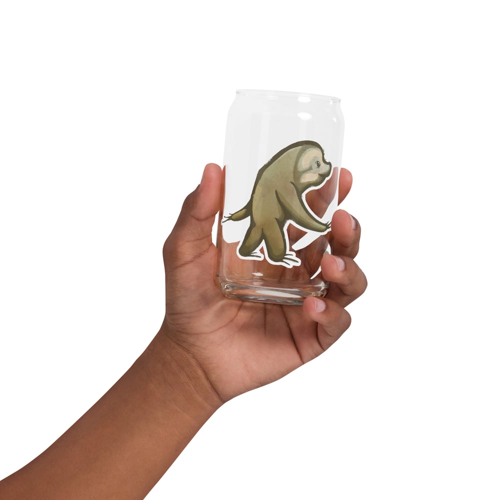 Image of Seth Sloth Can-shaped glass