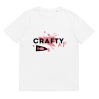 Image 1 of Crafty AF unisex organic cotton t-shirt