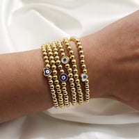Evil Eye Bead Bracelet 
