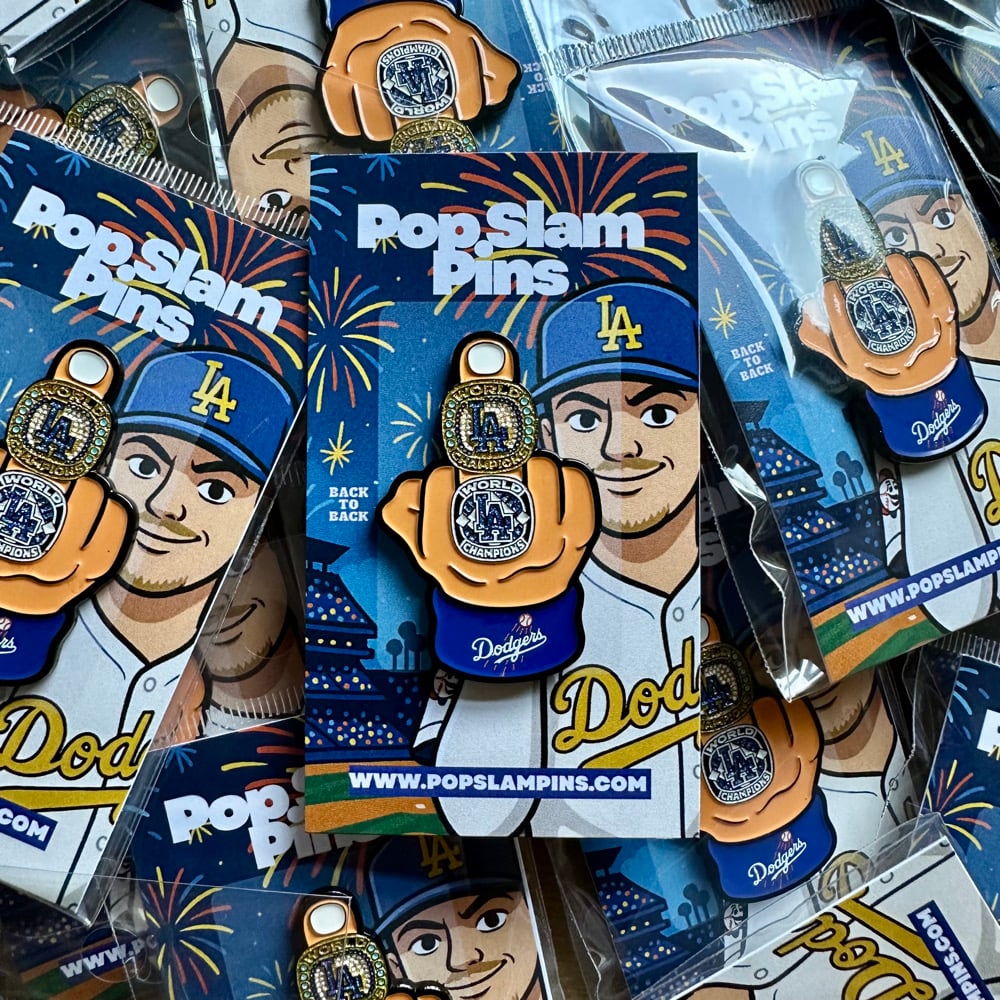 Image of Dodgers Middle Finger - Pin