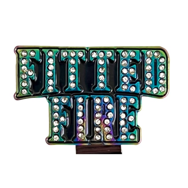 Iced Out Wordmark Clip - Rainbow