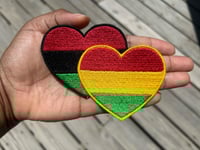 Image 1 of Tri Color Heart Patch / Custom Colors