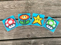 Image 1 of Super Mario Bros Glow-in-the-Dark Coasters