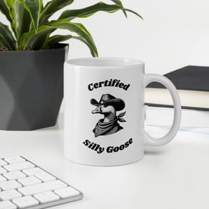 Image of Certified Silly Goose Mug (11oz) – Funny Ceramic Coffee Cup for Goose Lovers & Gift Ideas