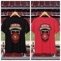 Image 1 of SF 49ers Skull Bandana Shirt