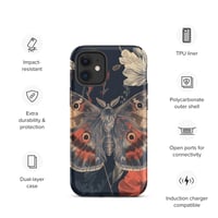 Image 9 of Grunge Goth Style Cottagecore Moth Tough Case for iPhone®