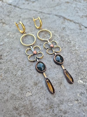 Long flowers earrings 