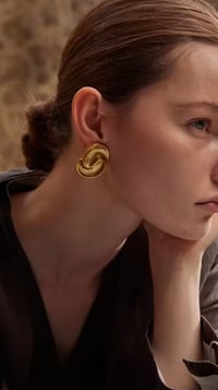Image 10 of LARGE SPIRAL STUD EARRINGS 