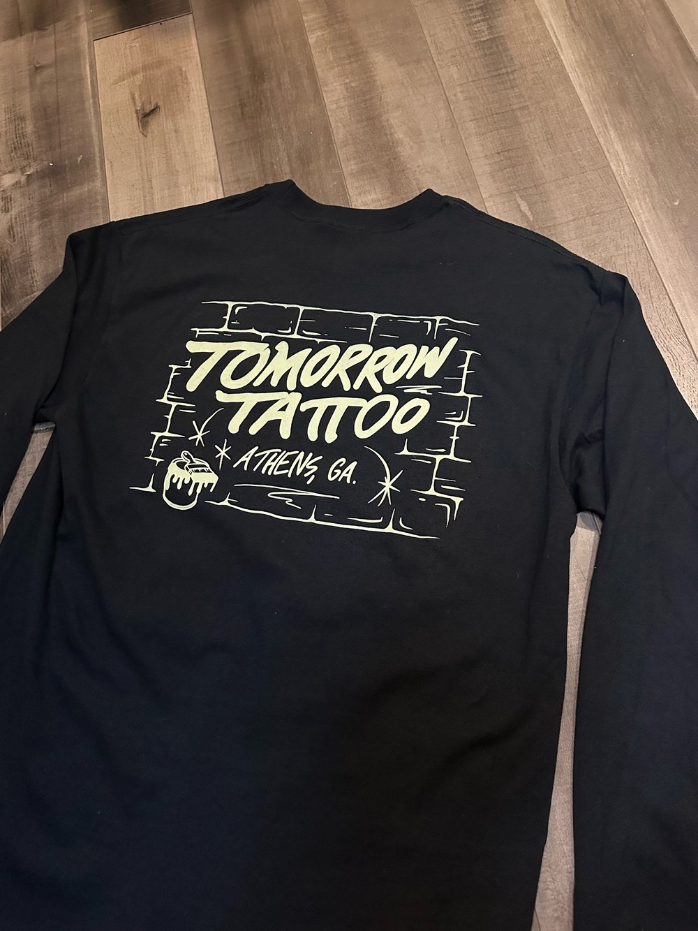 Image of Black/Light Sage Green Long Sleeve Shirt
