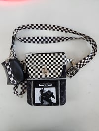 Image 5 of Punk rock leopard print phone sling bag | Disorder | Los Crudos | Operation Ivy