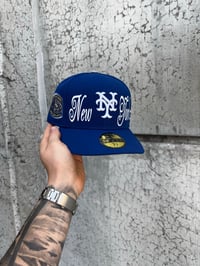 Image 1 of ROYAL BLUE I <3 NY NEW YORK METS CUSTOM FITTED CAP