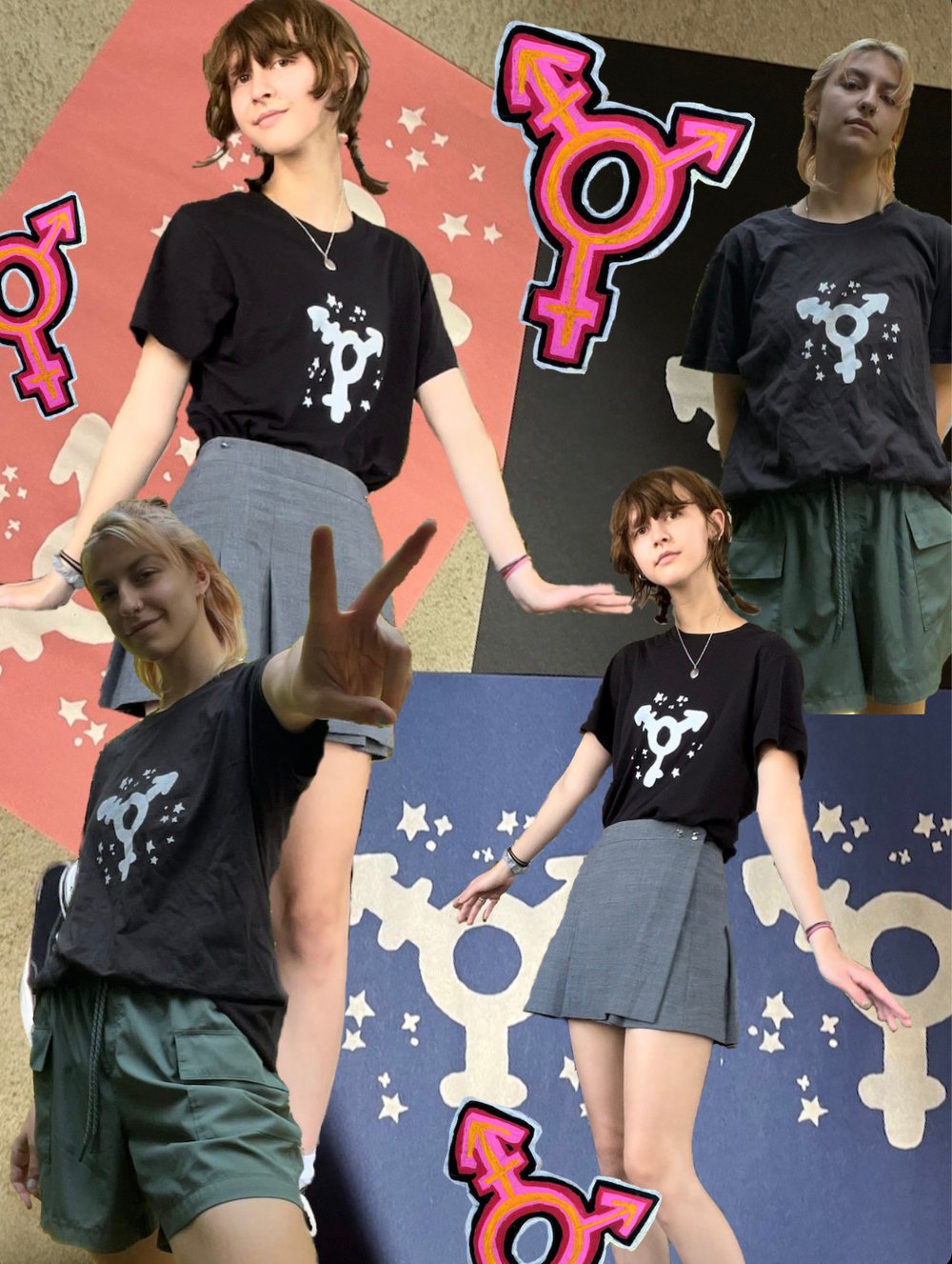 TRANS SYMBOL  SHIRT PREORDER ⚧︎ ⚧︎ ⚧︎ ⚧︎ ⚧︎