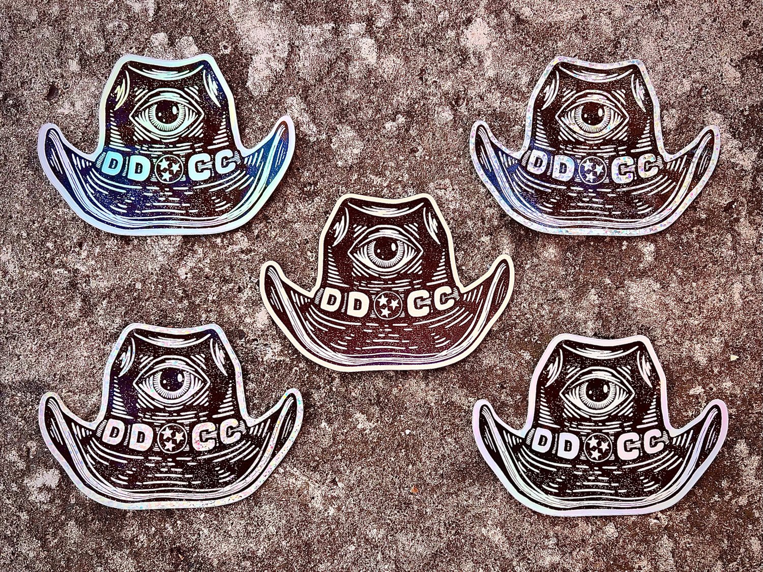 Image of Cosmic Cowboy Hat “Reflector” 5-pack