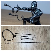 Image 1 of Spider-Man/Venom 2.0 Symbiote 1/12  web effects For marvel legends set of 6